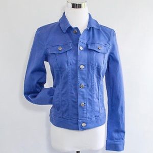 Talbots Petite cobalt blue jean jacket